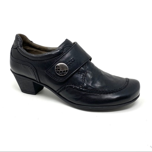 Gabor 74.491.57 black smooth leather loafer pump - Picture 1 of 8